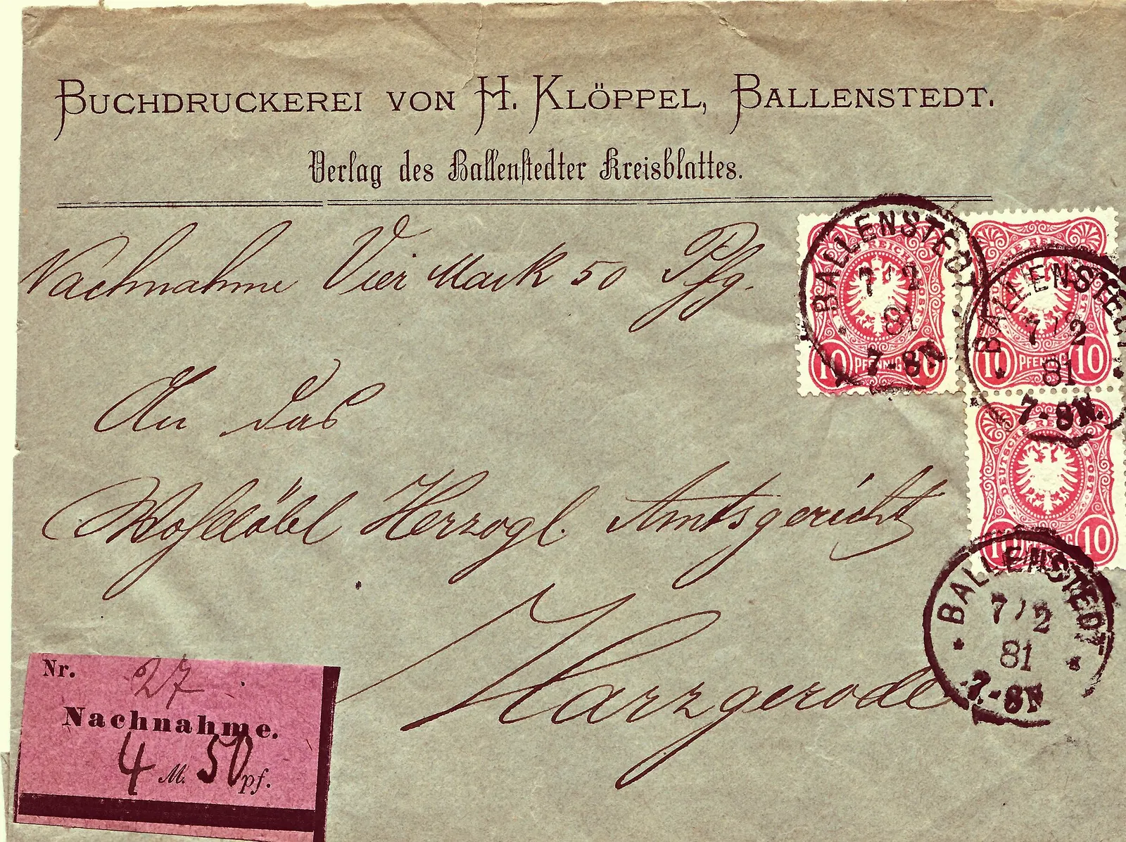 A cash envelope prepared for a planned amount